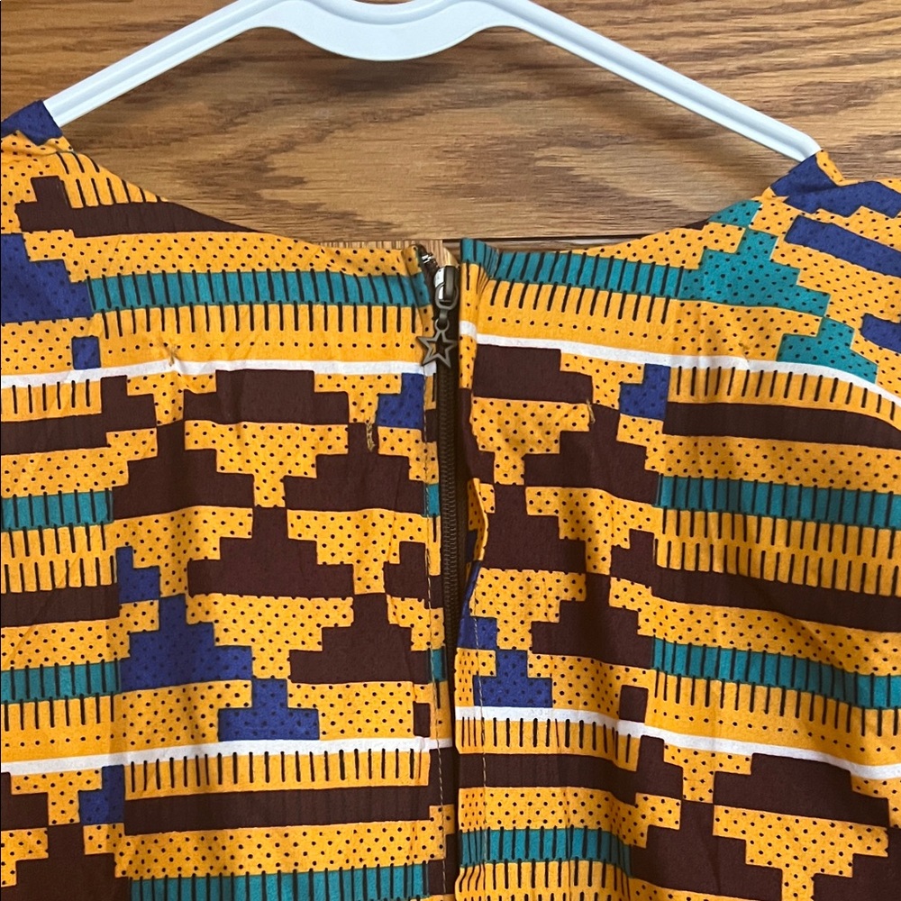 Colorful Geometric Pattern Dress - Picture 3 of 3